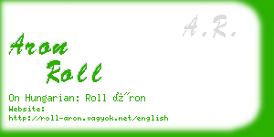 aron roll business card